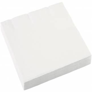 Middagsservietter 40x40cm hvid 70stk 