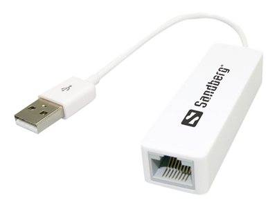 Sandberg netv&aelig;rk USB adapter hvid