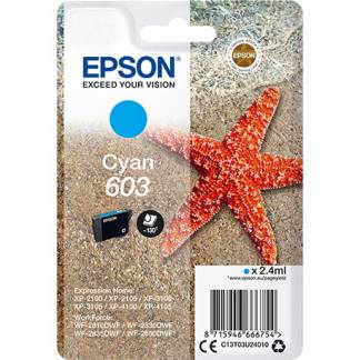 Epson 603 bl&aelig;kpatron 2,4ml cyan
