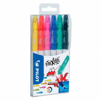 Pilot Frixion Colors tusser 6 farver 