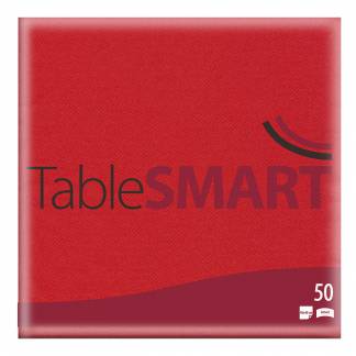 TableSMART Airlaid serviet 40x40cm rød 50stk 