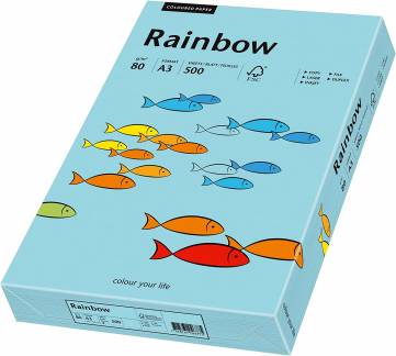 Rainbow A3 kopipapir 80g bl&aring; 500ark