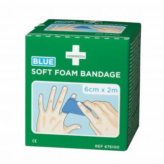 Cederroth Soft Foam plaster 6cmx2m blå 