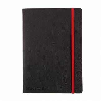 Notesbog Oxford Black n' Red A5 Lin. Soft cover - Sort