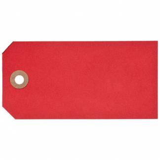 Manillam&aelig;rker 6x12cm r&oslash;d 1000stk