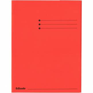 Esselte A4 kartonmappe 3 klapper r&oslash;d