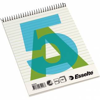 Esselte 62928 spiralblok A5 linjeret 
