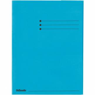 Esselte A4 klapmappe 3 klapper bl&aring; 