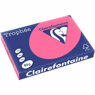 Trophee kopipapir A3 80g stærk pink 500ark 