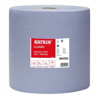Katrin 464262 aftørringsrulle 3-lags 38cmx360m blå 