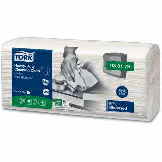 Tork 930179 ExelClean W4 aftørringsklude hvid 41,5x35,5cm 