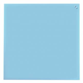 NAGA magnetisk glastavle 100x100cm lysebl&aring;