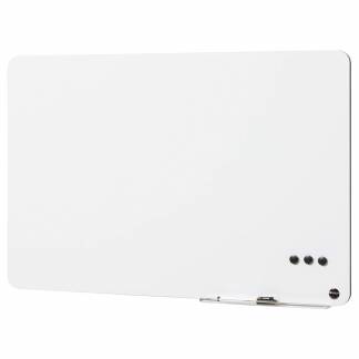 NAGA magnetisk whiteboard u/ramme m/startsæt 57x87cm hvid 
