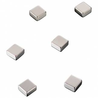 NAGA kvadratiske magneter stål 6stk 