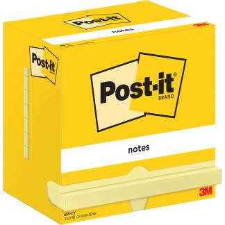 Post-it notes blok 76x127mm gul 12 blk 