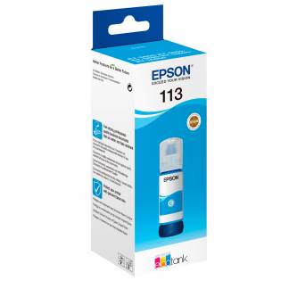 Epson EcoTank 113 Cyan 6000 sider Blækrefill C13T06B240