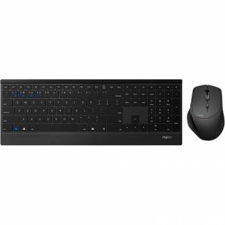 RAPOO 9500M trådløs tastatur & mus sort 