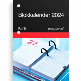 Mayland 2024 24140000 blokkalender refill 12x8cm 