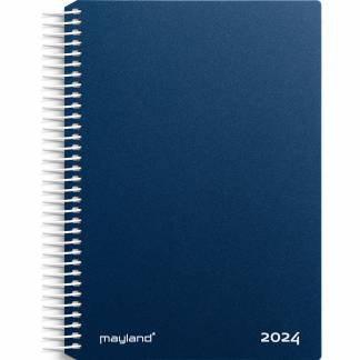 Mayland 2024 24210020 spiralkalender 17,5x13,5cm blå 