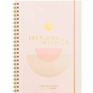 Burde 2024 24227400 Life Planner ugekalender A5 21,5x16cm pink 