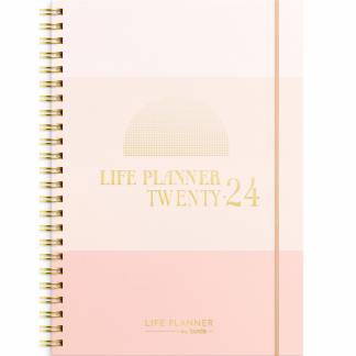 Burde 2024 24227700 Life Planner ugekalender 21,5x16cm pink 