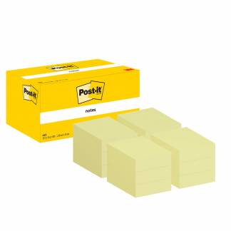 Post-it notesblok 38x51mm gul 12stk 