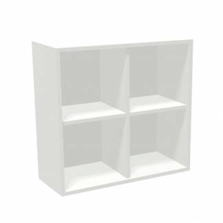 Kontorreol B2 4 rum hvid