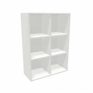 Kontorreol C3 6 rum hvid