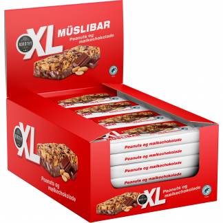 Nordthy XL müslibars peanuts & mælkechokolade 24stk 