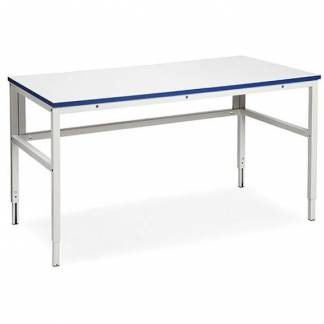 Arbejdsbord 80x200cm lysegr&aring; 150kg