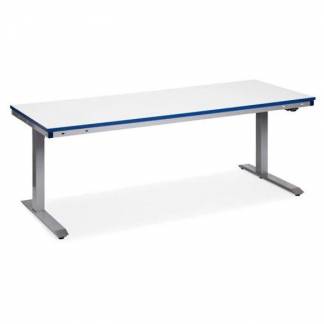 Arbejdsbord ErgoMini 80x150cm lysegr&aring; 180kg