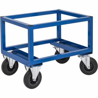 Kongamek halv pallevogn 800x600x650mm bl&aring; 800kg