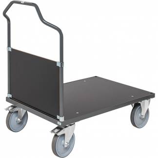 Kongamek platformsvogn 1090x700x1065mm m&oslash;rkgr&aring;/sort