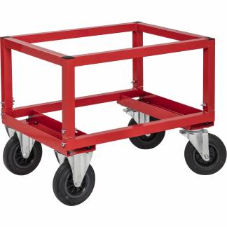 Kongamek halv pallevogn r&oslash;d 800x600x654mm 800kg