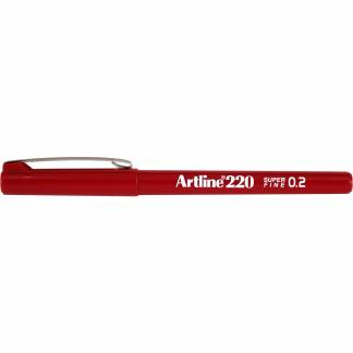 Artline EK220 fiberpen 0,2mm rød 