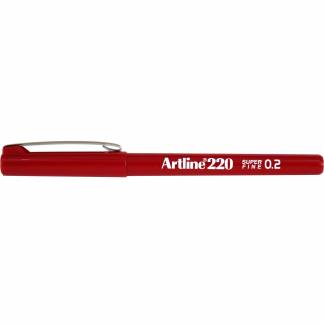 Artline EK200 fiberpen 0,4 mm rød 