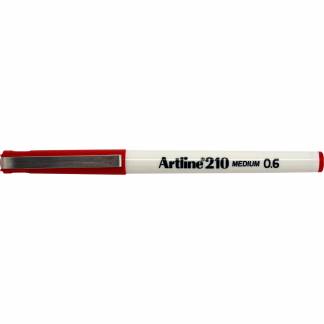 Artline EK210 fiberpen 0,6mm rød 