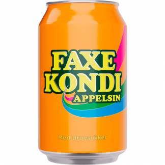 Faxe Kondi appelsin 33cl dåse inkl. A-pant 
