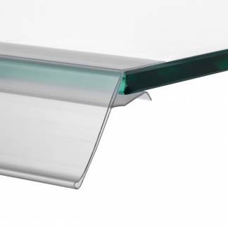 GLS hyldeforkant t/glas 26x495mm transparent