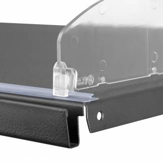 Deleskinne m/magnettape 1000mm transparent