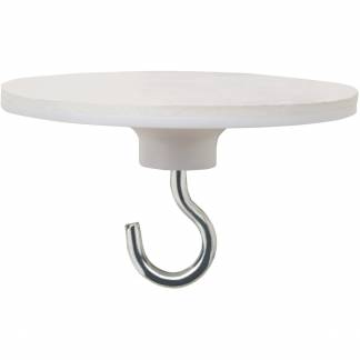 Kl&aelig;bekrog m/metalkrog &Oslash;39mm hvid