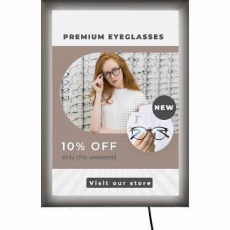 LED lysramme A3 6500K s&oslash;lv