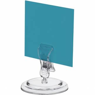 Prisskilteholder m/clips 80mm glasklar