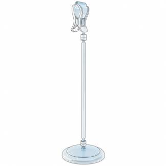 Sign Clip prisskilteholder m/clips 230mm glasklar