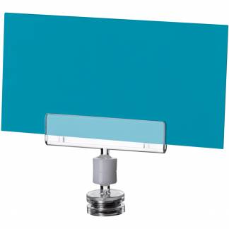 Prisskilteklemme m/magnet 50mm glasklar