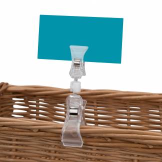 Sign Clip prisskilteklemme 110mm glasklar