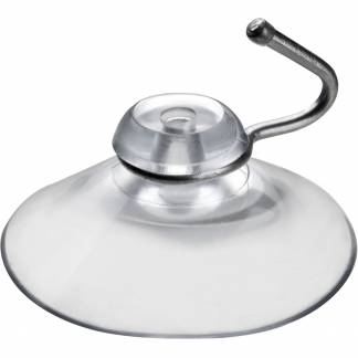 Sugekop m/metalkrog &Oslash;40mm transparent