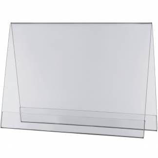 Teltdisplay akryl A4 glasklar