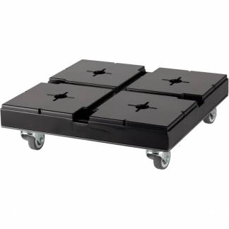 EasyCubes rullesokkel 400x400mm sort