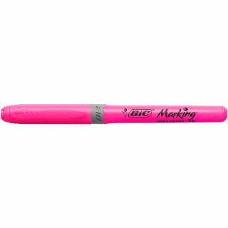 BIC Grip tekstmarker m/skr&aring; spids pink 12stk 